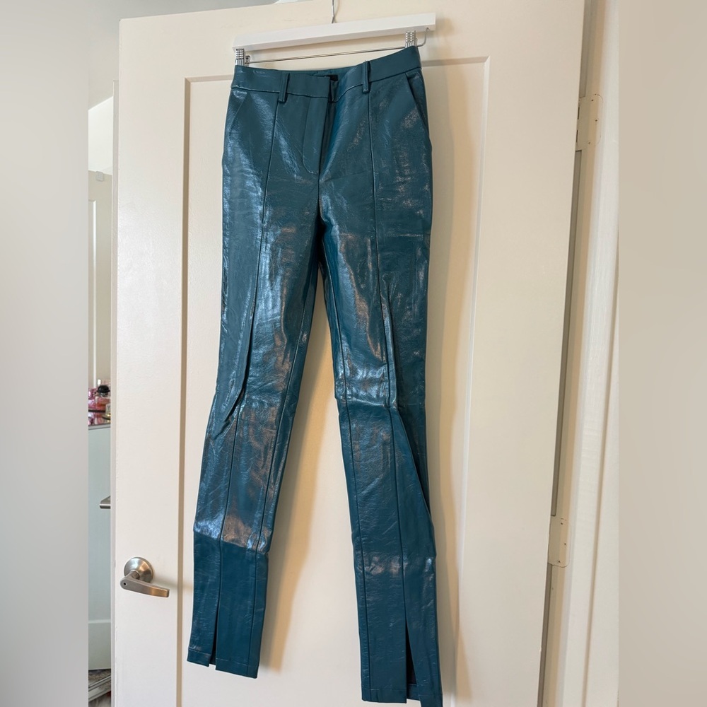 De La Vali vegan leather trousers